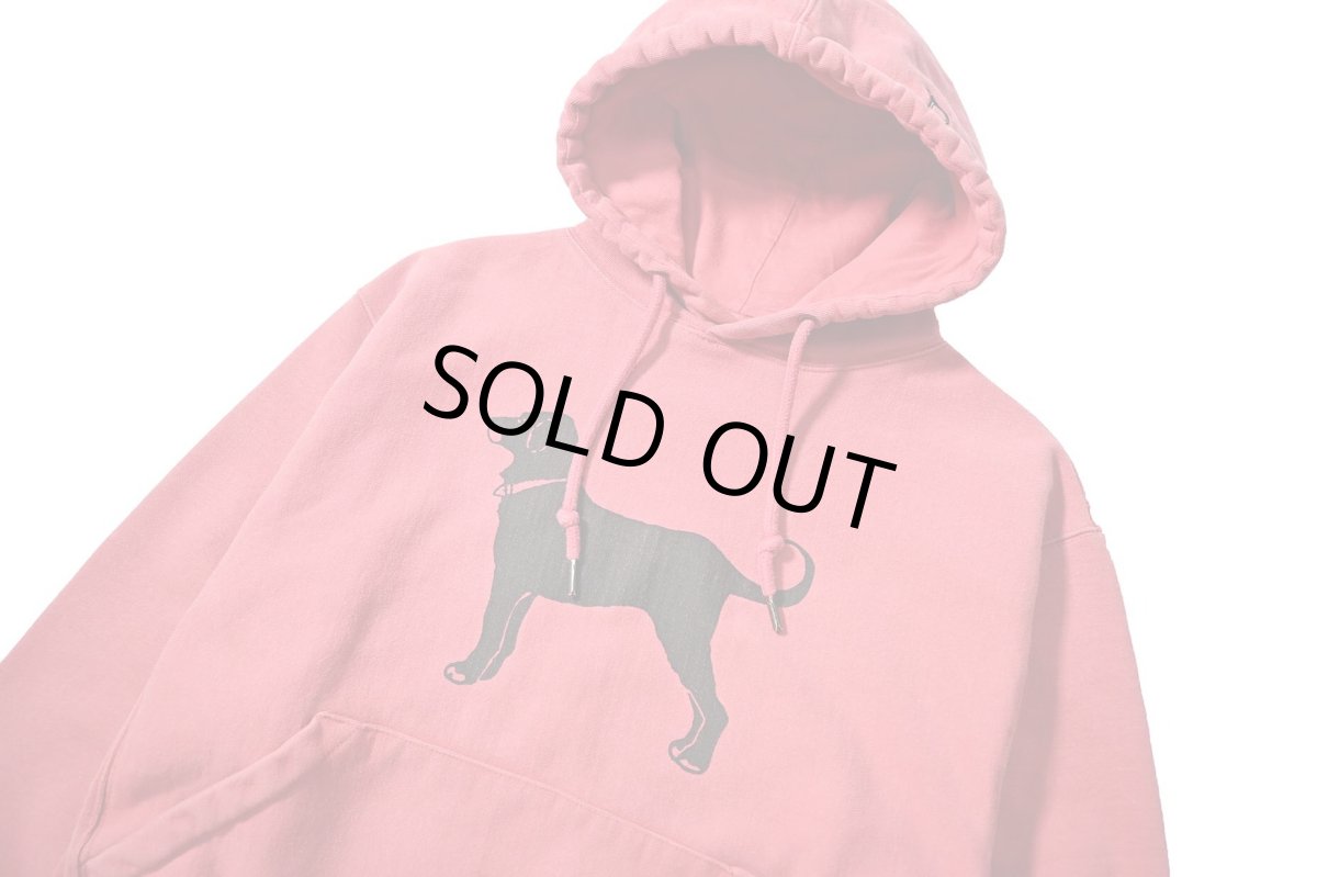 画像2: Used The Black Dog Sweat Hoodie Red (2)
