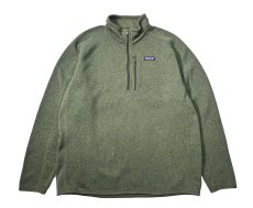 画像1: Used patagonia Better Sweater 1/4-Zip Olive パタゴニア (1)