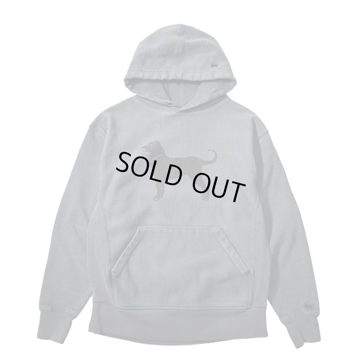 画像1: Used The Black Dog Sweat Hoodie Charcoal (1)