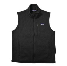 画像1: Used patagonia Better Sweater Vest Black パタゴニア (1)