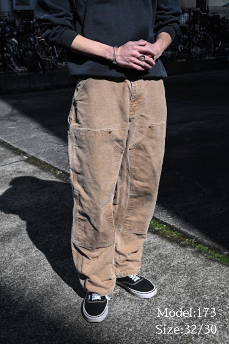 画像8: 07' Used Carhartt Duck Double Knee Carpenter Pants Brown カーハート (8)