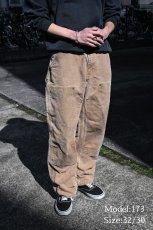画像8: 07' Used Carhartt Duck Double Knee Carpenter Pants Brown カーハート (8)