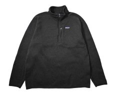 画像1: Used patagonia Better Sweater 1/4-Zip Black パタゴニア (1)