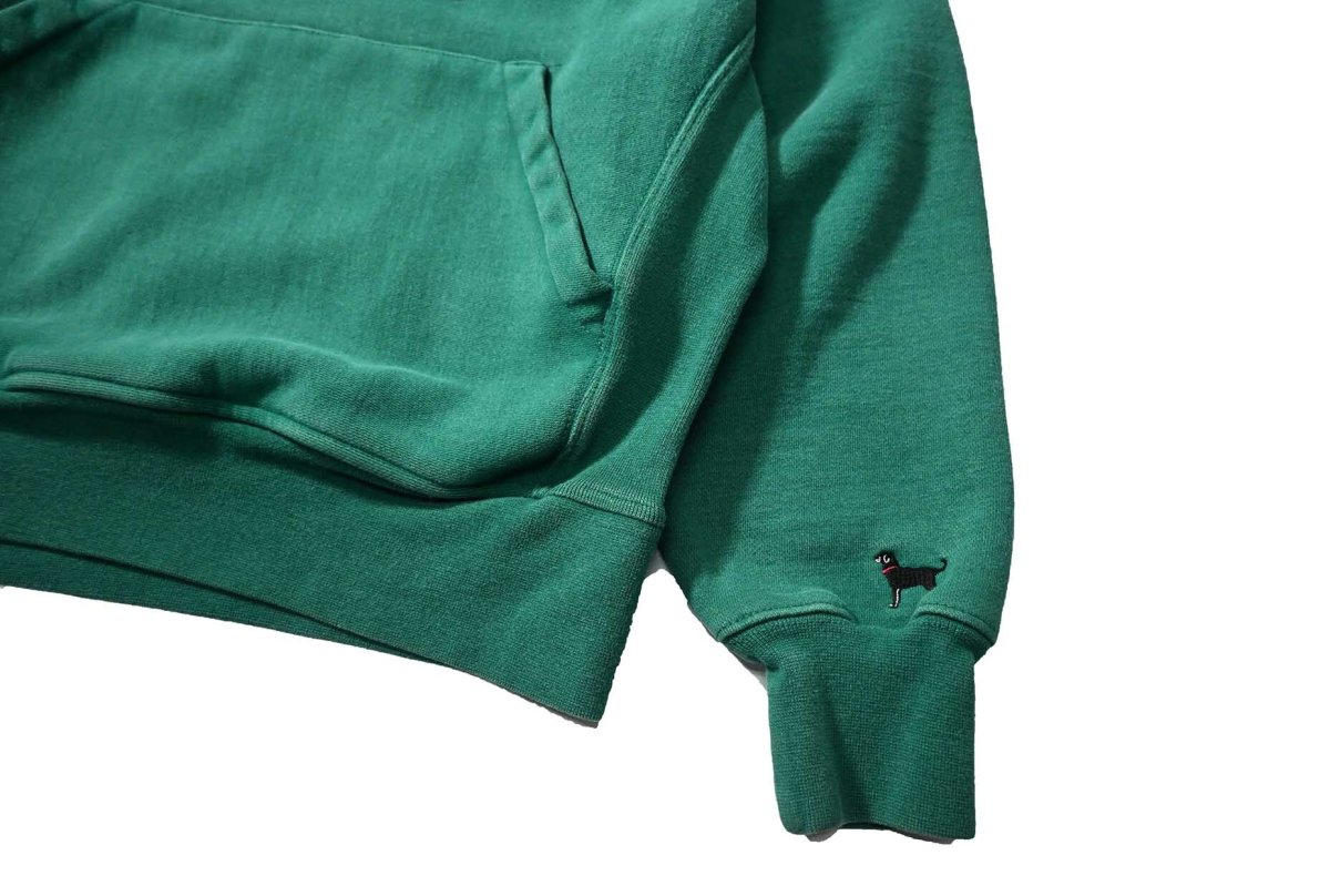 画像3: Used The Black Dog Sweat Hoodie Green (3)