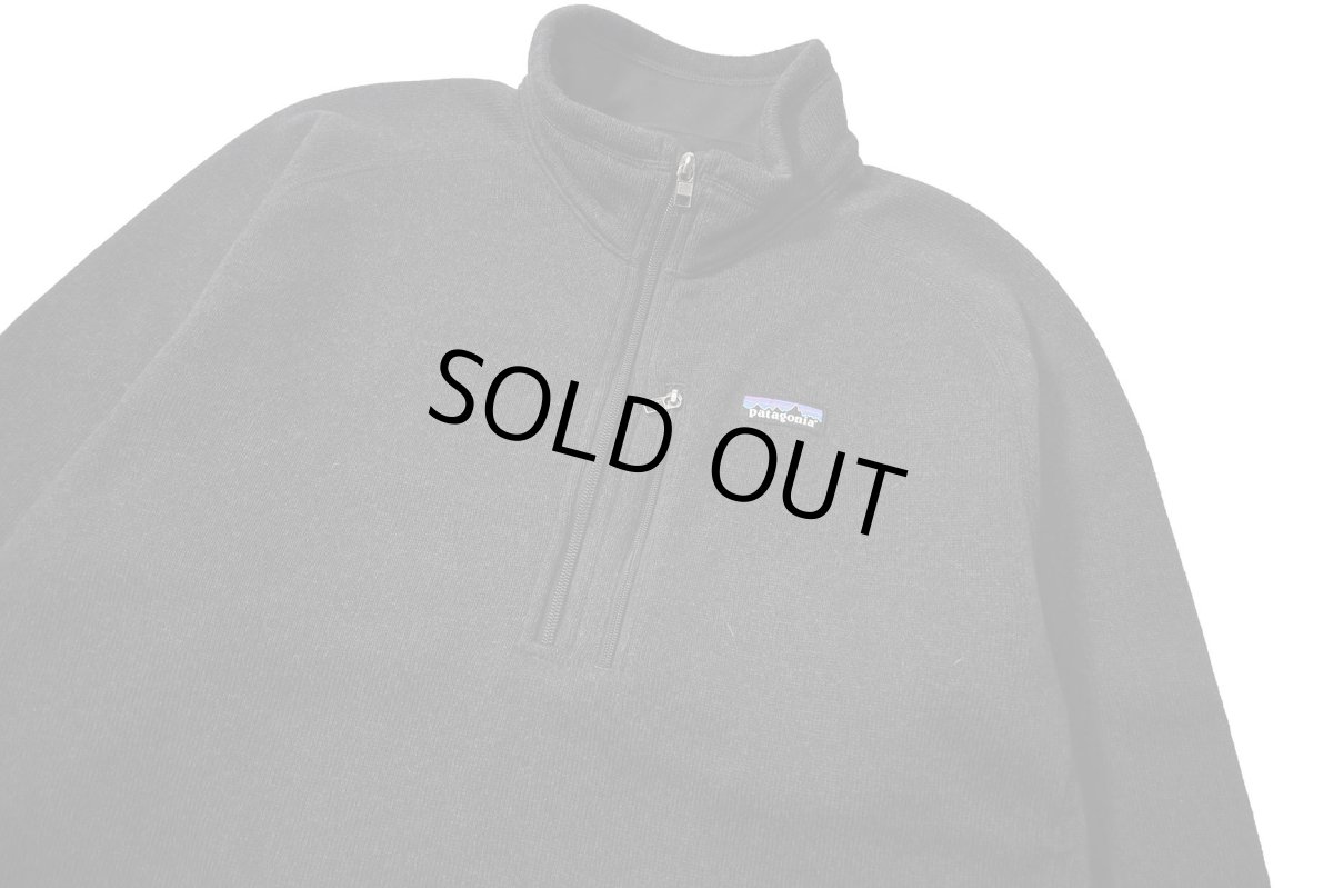 画像2: Used patagonia Better Sweater 1/4-Zip Black パタゴニア (2)