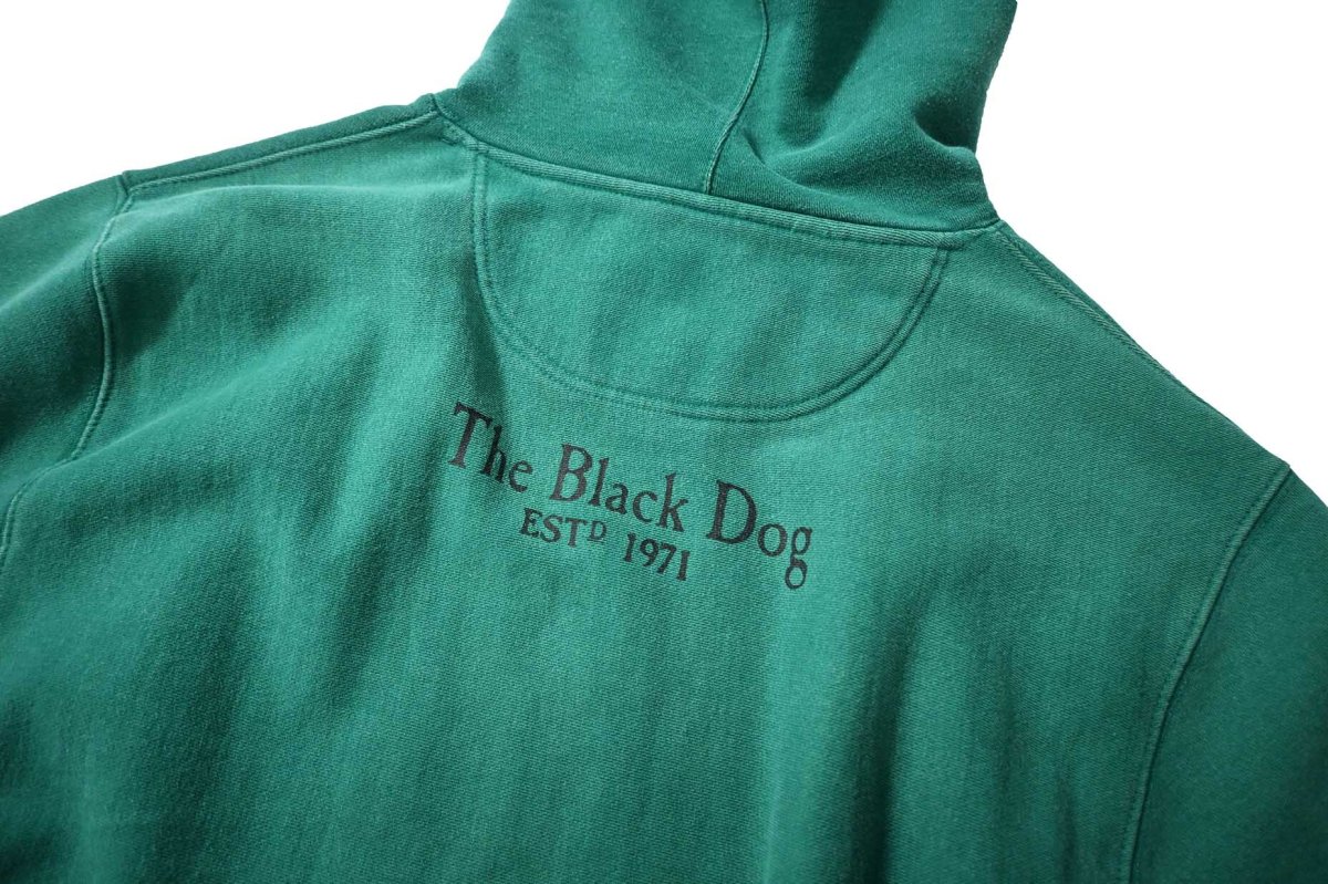 画像6: Used The Black Dog Sweat Hoodie Green (6)