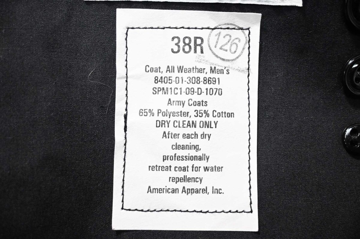 画像7: 09' Deadstock Us Navy All Weather Coat (7)