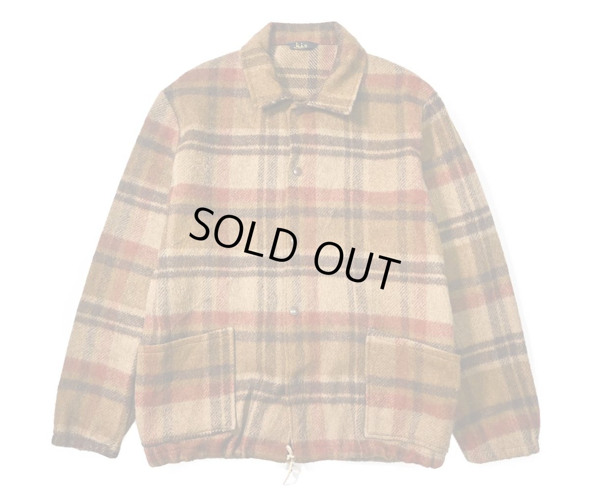 画像1: 70s Used h.i.s Sportswear Wool Coach Jacket (1)