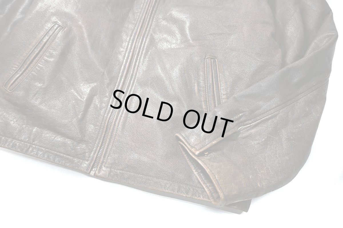 画像4: 90s Used Adventure Bound by Wilsons Leather Jacket Brown (4)