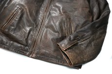 画像4: 90s Used Adventure Bound by Wilsons Leather Jacket Brown (4)