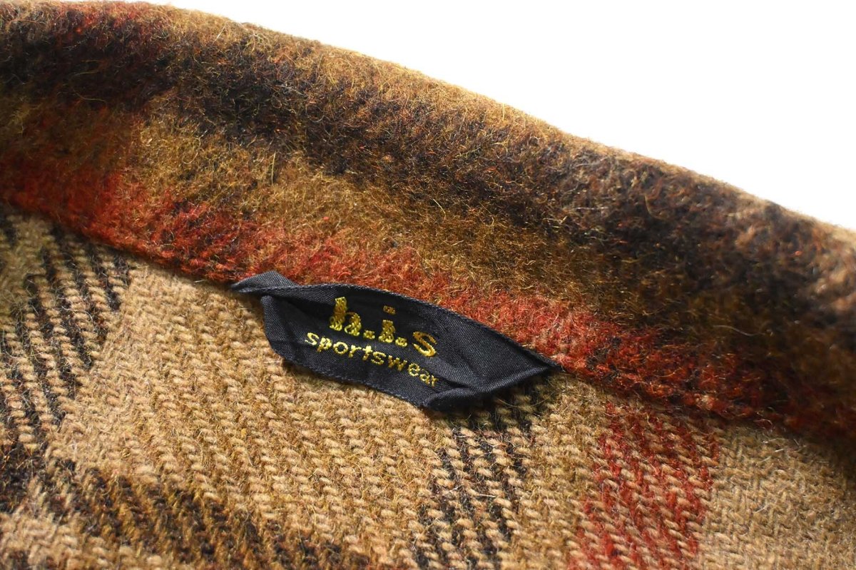 画像6: 70s Used h.i.s Sportswear Wool Coach Jacket (6)