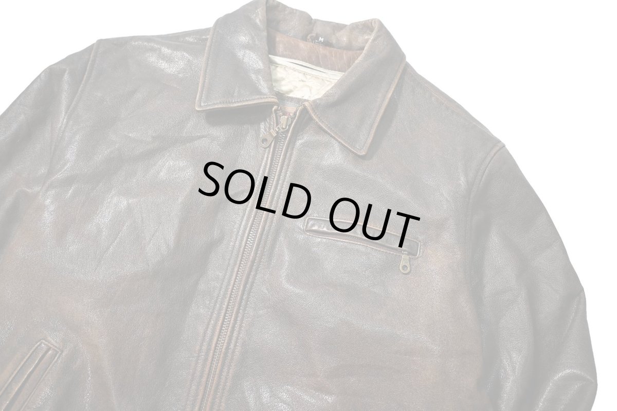 画像3: 90s Used Adventure Bound by Wilsons Leather Jacket Brown (3)