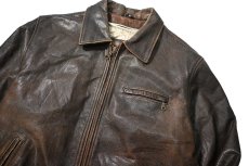 画像3: 90s Used Adventure Bound by Wilsons Leather Jacket Brown (3)