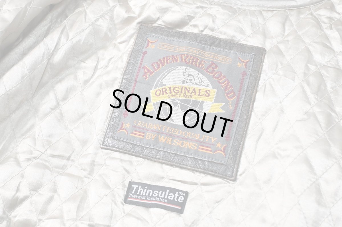 画像6: 90s Used Adventure Bound by Wilsons Leather Jacket Brown (6)