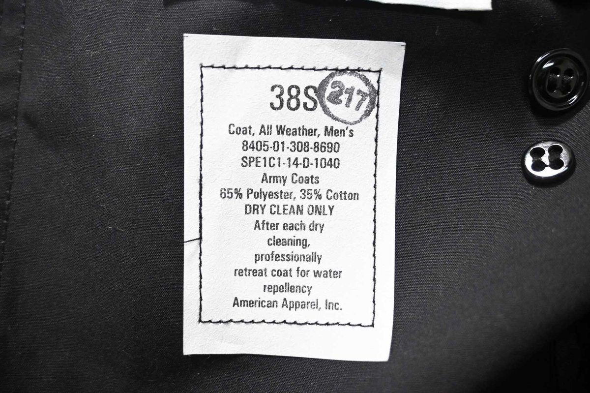 画像7: 14' Deadstock Us Navy All Weather Coat (7)