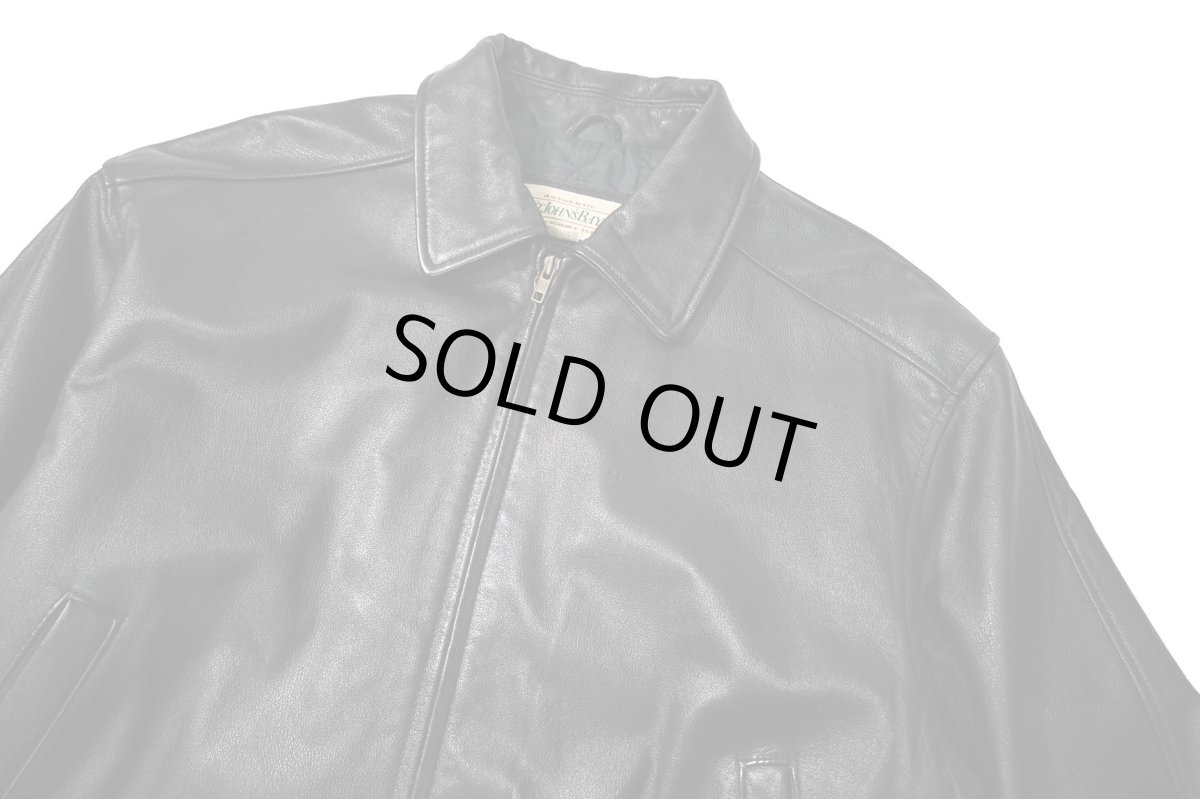 画像3: 90s Used St John's Bay Leather Jacket Black (3)