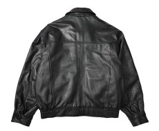 画像2: 90s Used St John's Bay Leather Jacket Black (2)