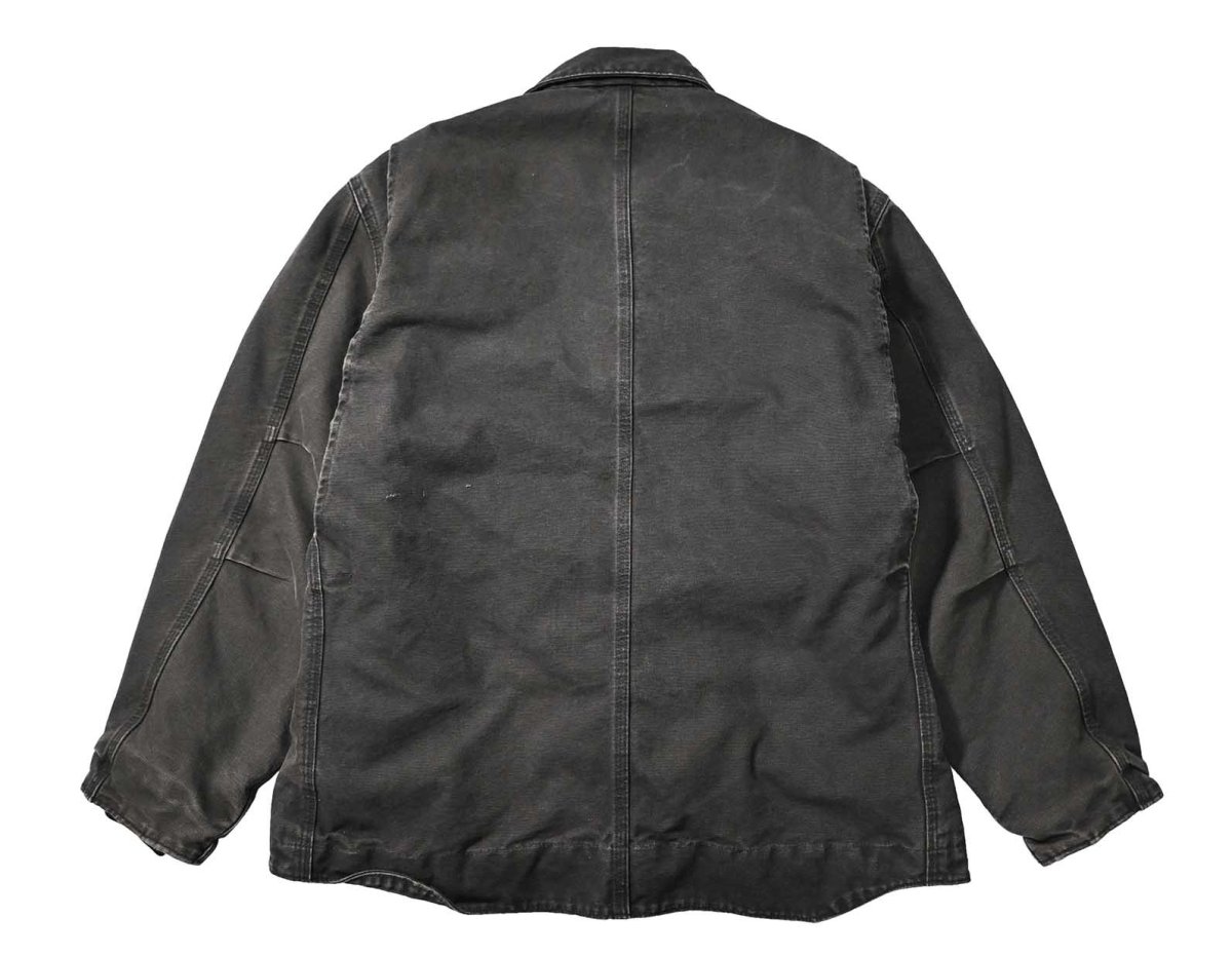 画像2: 10' Used Carhartt Sherpa Lined Ridge Coat Black (2)