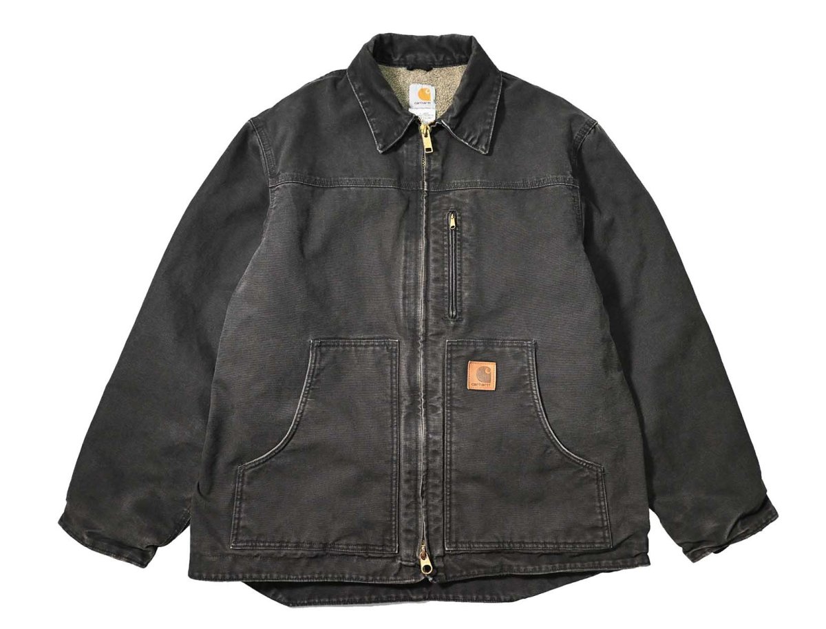 画像1: 10' Used Carhartt Sherpa Lined Ridge Coat Black (1)