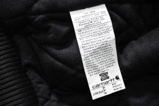 画像6: Used Carhartt Quilted Flannel Lined Active Jacket Black made in USA (6)