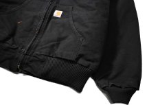 画像3: Used Carhartt Quilted Flannel Lined Active Jacket Black made in USA (3)