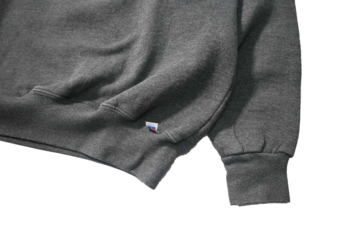 画像3: 90s Used Russell Athletic Blank Quarter Zip Sweat Shirt Charcoal (3)