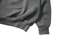 画像3: 90s Used Russell Athletic Blank Quarter Zip Sweat Shirt Charcoal (3)