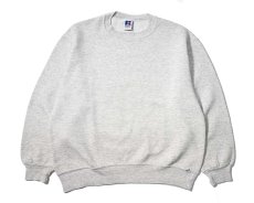 画像1: 90s Used Russell Athletic Blank Sweat Shirt Ash made in USA (1)