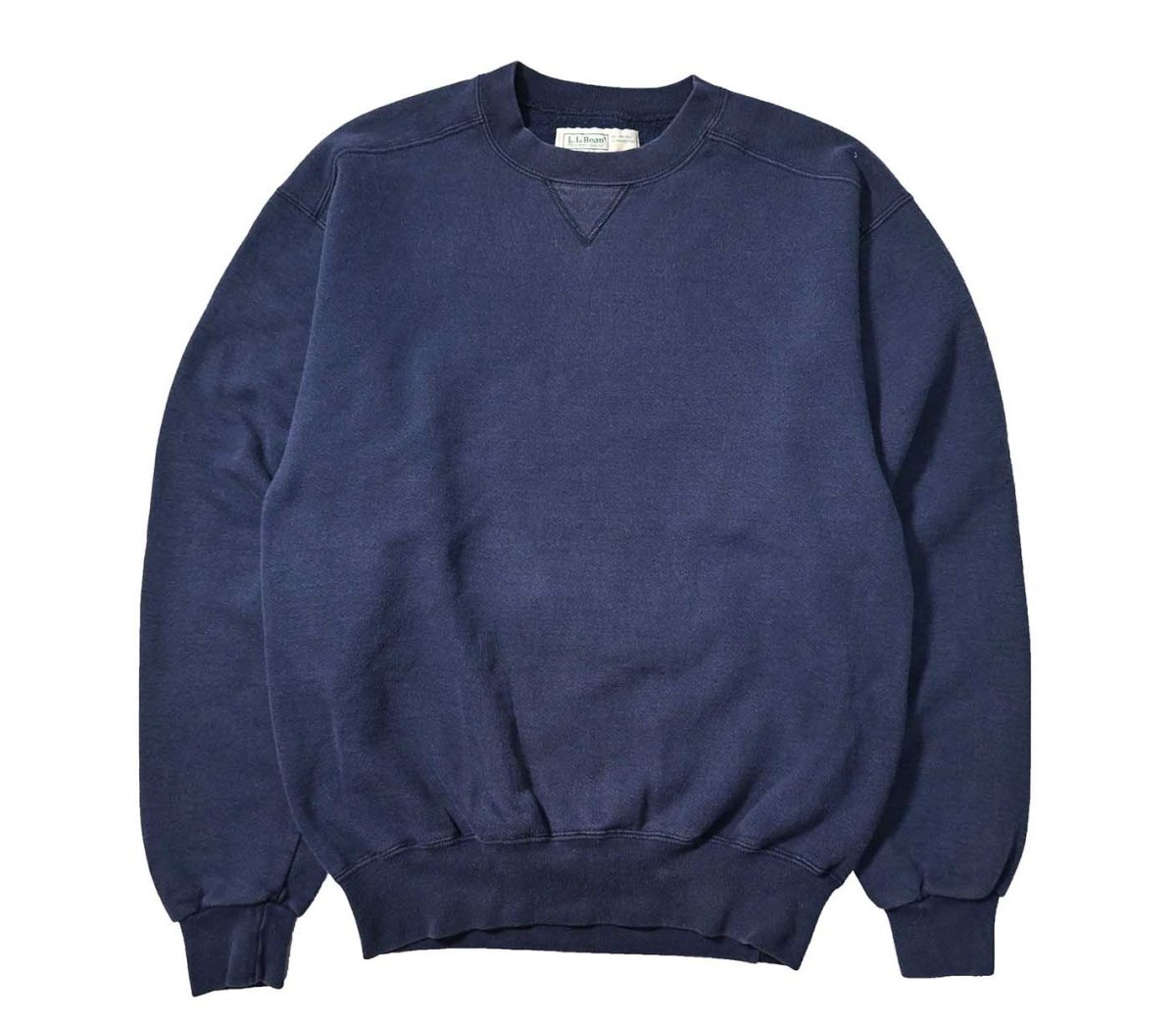 画像1: 90s Used L.L.Bean × Russell Athletic Blank Sweat Shirt Navy made in USA (1)