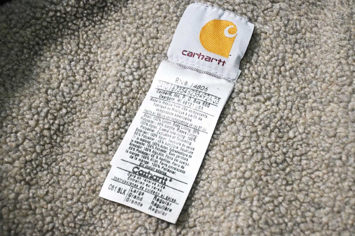 画像8: 10' Used Carhartt Sherpa Lined Ridge Coat Black (8)