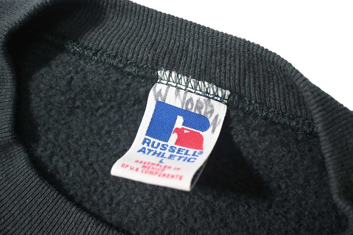 画像4: 90s Used Russell Athletic Blank Sweat Shirt Moss (4)