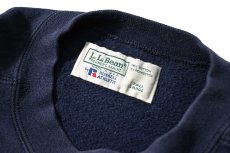 画像4: 90s Used L.L.Bean × Russell Athletic Blank Sweat Shirt Navy made in USA (4)