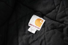画像5: Used Carhartt Quilted Flannel Lined Active Jacket Black made in USA (5)