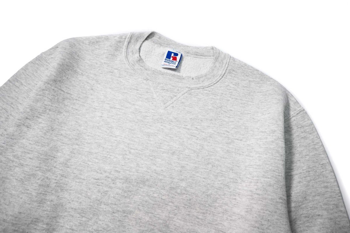 画像2: 90s Used Russell Athletic Blank Sweat Shirt Ash made in USA (2)