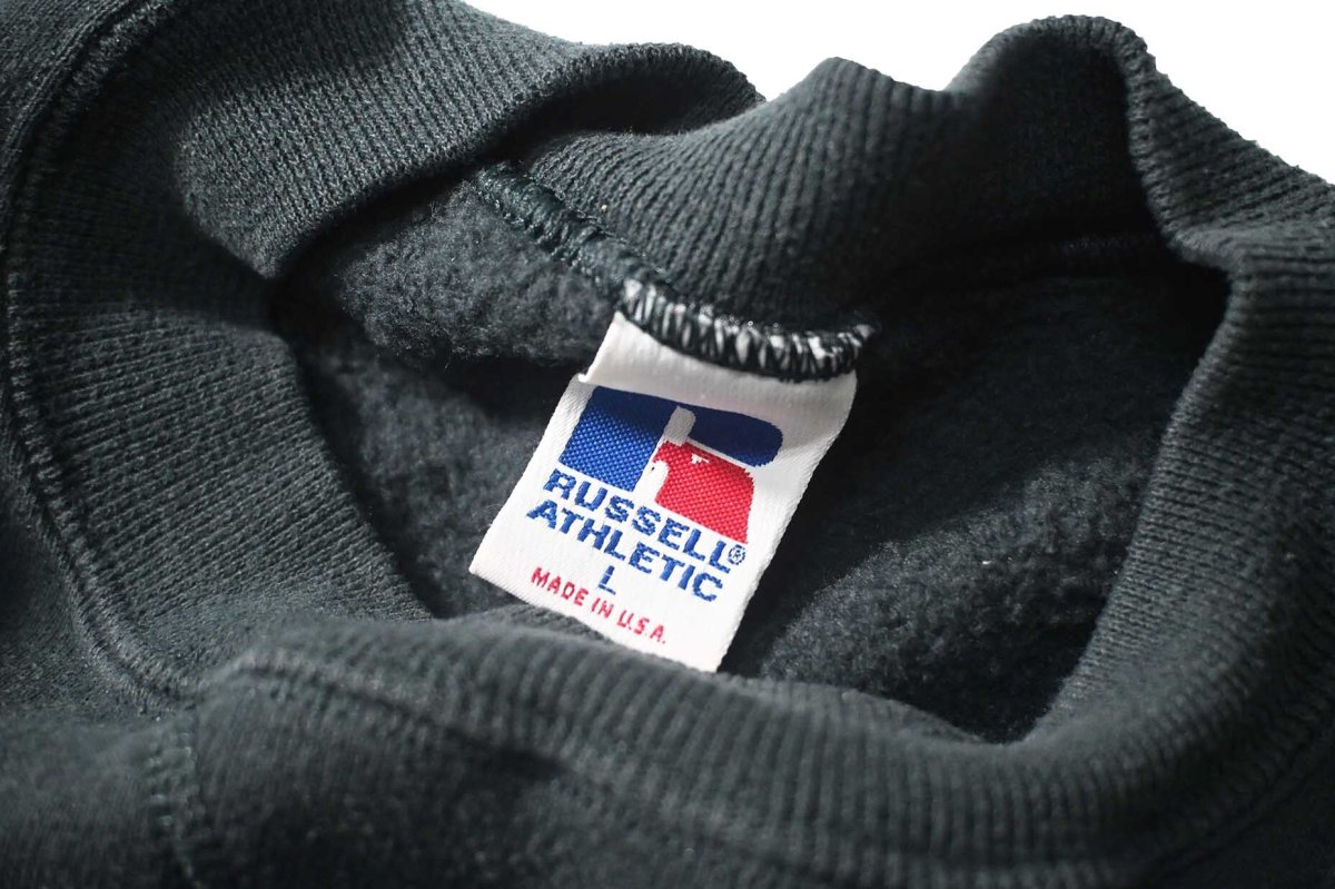 画像4: 90s Used Russell Athletic Blank Sweat Shirt Moss made in USA (4)