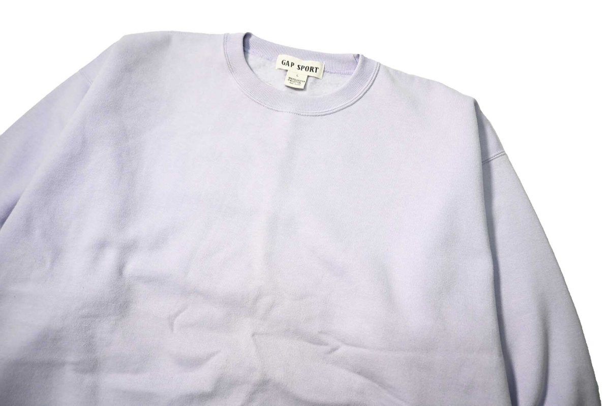 画像2: 90s Deadstock Gap Blank Sweat Shirt Lavender (2)