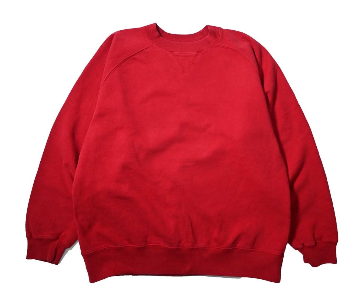画像1: 90s Used Gap Raglan Sleeve Blank Sweat Shirt Red (1)