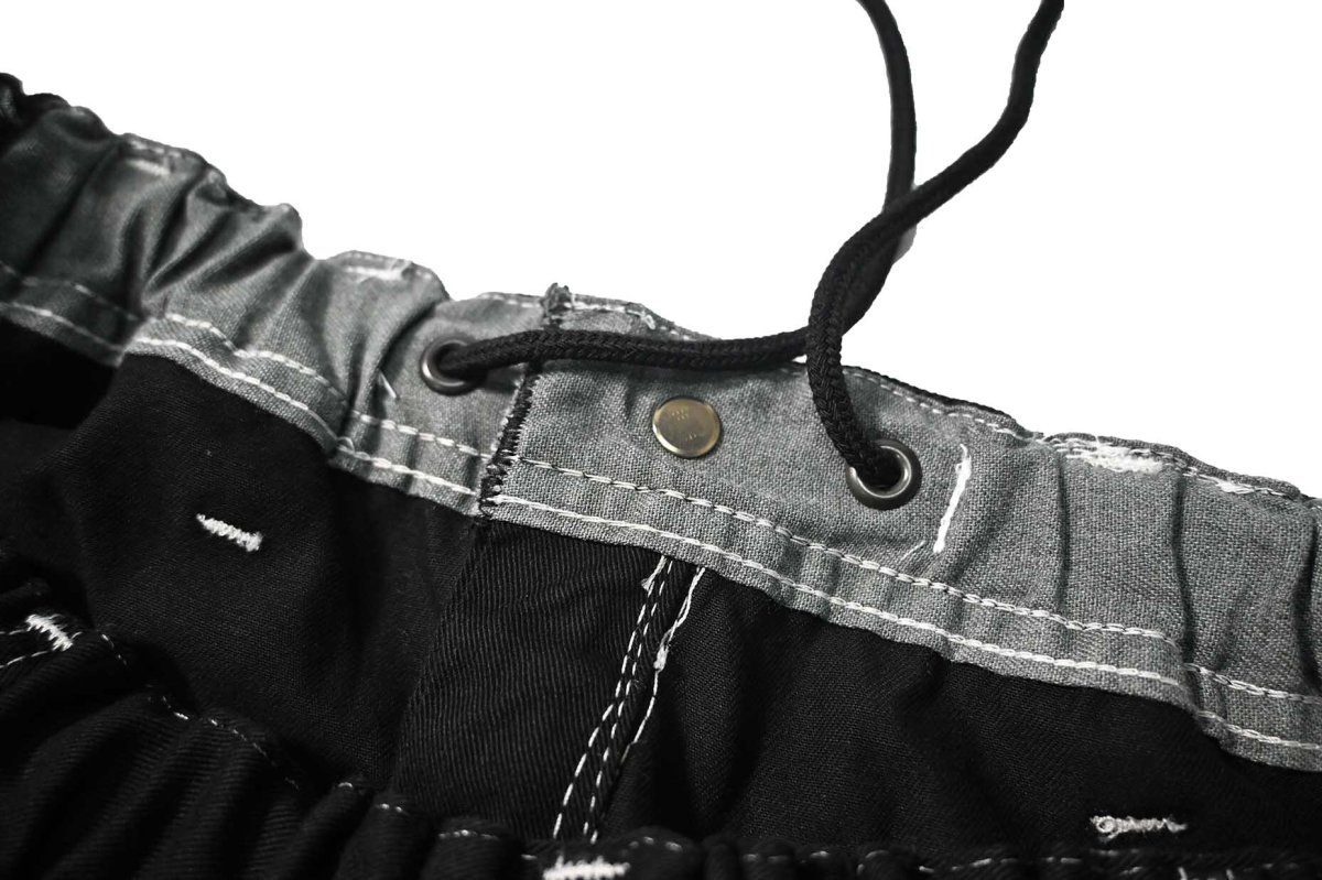 画像5: Deadstock Universal Overall Customized Double Front Big Painter Pants Dyed Black (5)