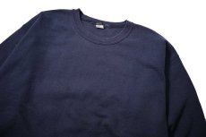 画像2: 90s Used Lands' End Blank Sweat Shirt Navy made in USA (2)