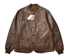 画像1: RRL Leather Car Coat ラルフローレン (1)