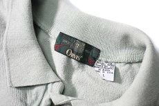 画像4: 90s Used Orvis Blank Sweat Polo Mint made in USA (4)
