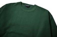 画像2: 90s Used Lands' End Blank Sweat Shirt Green made in USA (2)