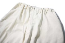 画像2: Deadstock Universal Overall Customized Double Front Big Painter Pants White (2)