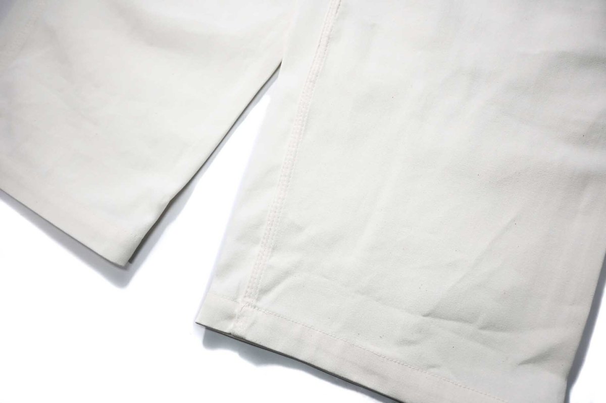 画像3: Deadstock Universal Overall Customized Double Front Big Painter Pants White (3)