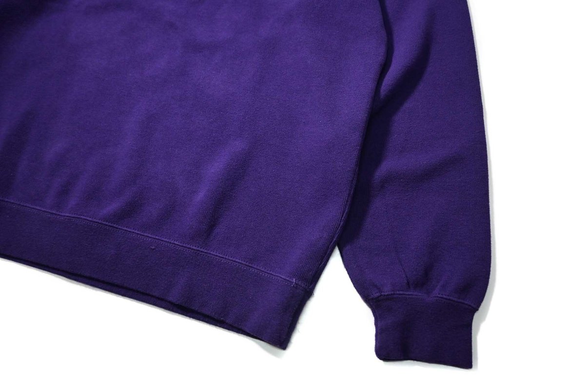 画像3: 00s Used Orvis Blank Sweat Polo Purple (3)