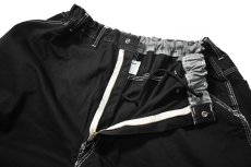 画像6: Deadstock Universal Overall Customized Double Front Big Painter Pants Dyed Black (6)