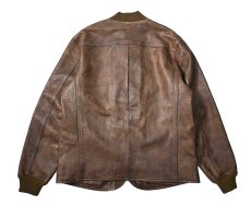 画像2: RRL Leather Car Coat ラルフローレン (2)