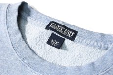 画像4: 90s Used Lands' End Blank Sweat Shirt Sax (4)