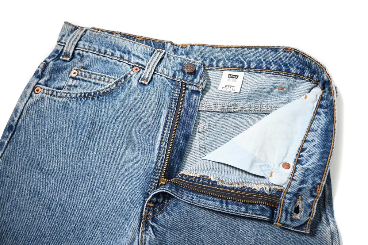 画像6: 96' Deadstock Levi's 517 Denim Pants made in USA リーバイス (6)