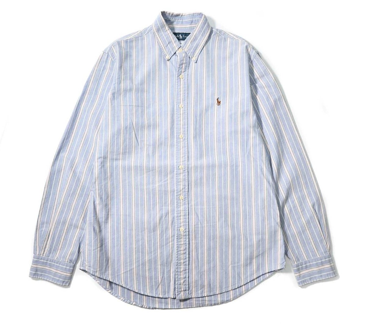 画像1: Used Ralph Lauren Stripe B/D Shirt (1)